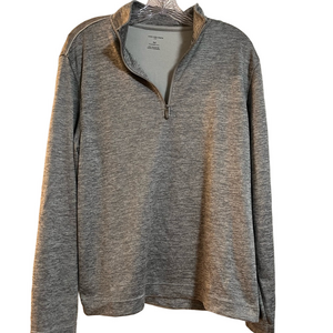 VAN HEUSEN Men's Gray Quarter-Zip Sweater